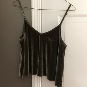 PINK velvet tank
